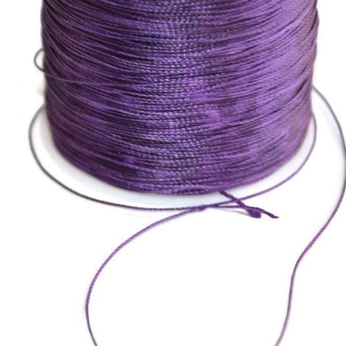 10m fil cordon polyester violet 0.5mm