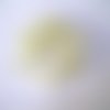 50 perles en verre rondelle à facettes jaune clair 4mm(4pv63)