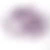 50 perles en verre rondelle à facettes violette foncée 4mm (4pv66)