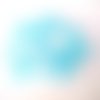 50 perles en verre rondelle à facettes bleue ciel 4mm (4pv67)