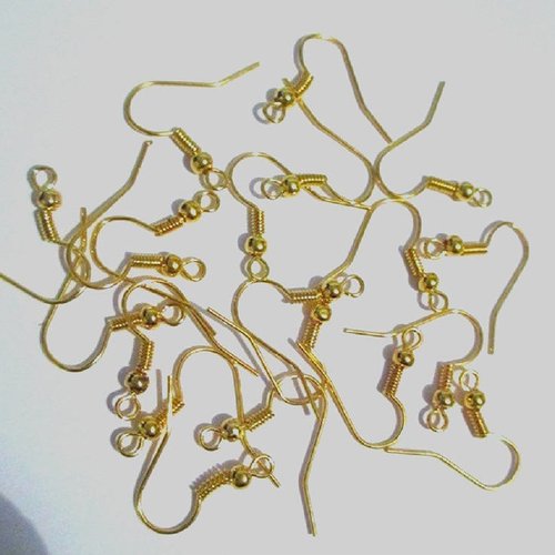 20 crochets boucle d'oreille 18mm couleur doré