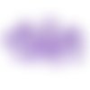 10 perles acrylique violette 8mm