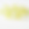 10 perles jaune transparent brillante en verre 10mm (p-29)