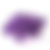 10 perles violettes transparentes en verre 8mm