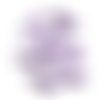 10 perles spike acrylique couleur violet 33mm