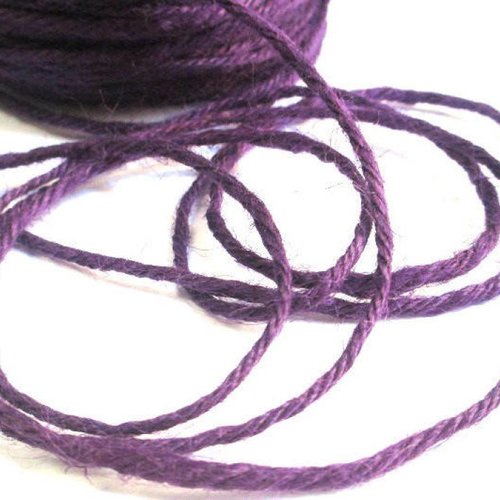 10m fil de chanvre violet 2mm