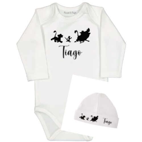 Lot body + bonnet pour naissance