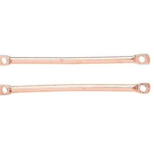 2 ,connecteurs 40 mm bâtons intercalaire doré rose