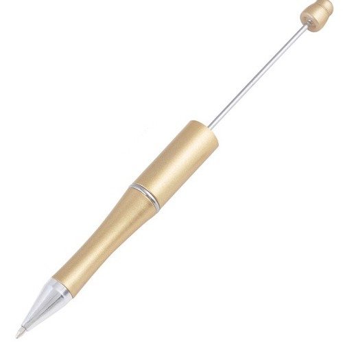 1 stylo doré à personnaliser avec des perles