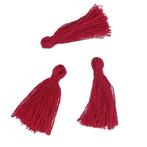 Pompons rouge 30 mm x 3
