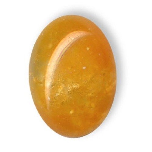 Cabochon ovale orange