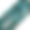 30 perles gemme chips turquoises
