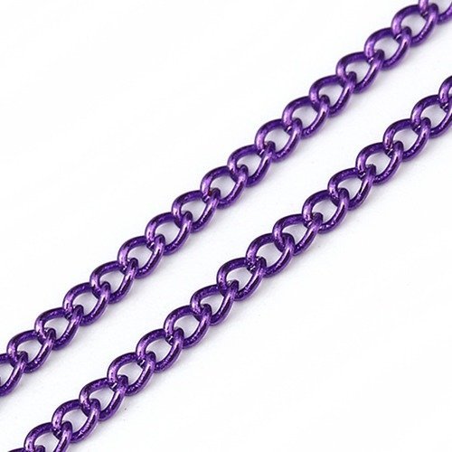 1 m de chaîne métal violet