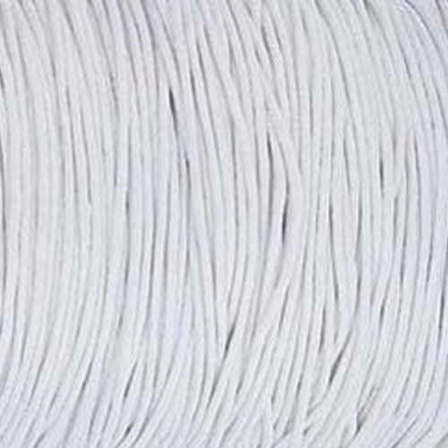 3 m de cordon coton ciré 1 mm blanc