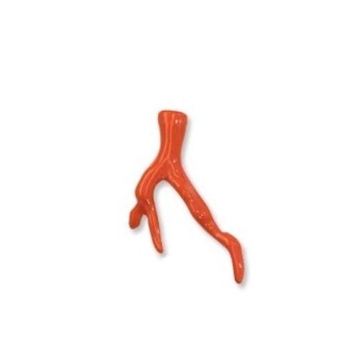1 pendentif branche de corail acrylique orange