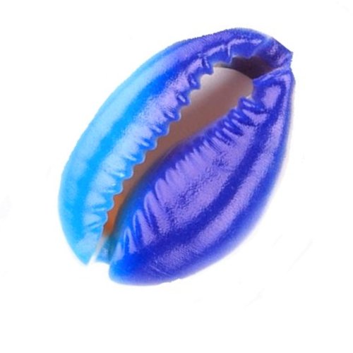 1 perle coquillage 18 mm cauris bleu