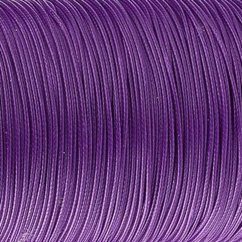 3 m de cordon polyester ciré 1 mm violet