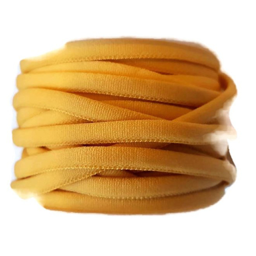 25 cm de cordon jaune élastique  plat pour bracelet