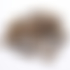 12 perles noix de coco naturelles marrons