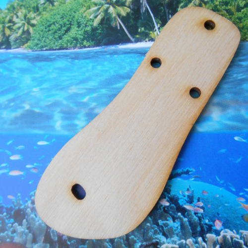1 pendentif connecteur tropical bois sandale à personnaliser heishi