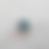 Cabochon x 1 oeil rond 15 mm en résine turquoise 
