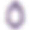 Support x 1 pendentif violet cabochon 30 x 40 mm 