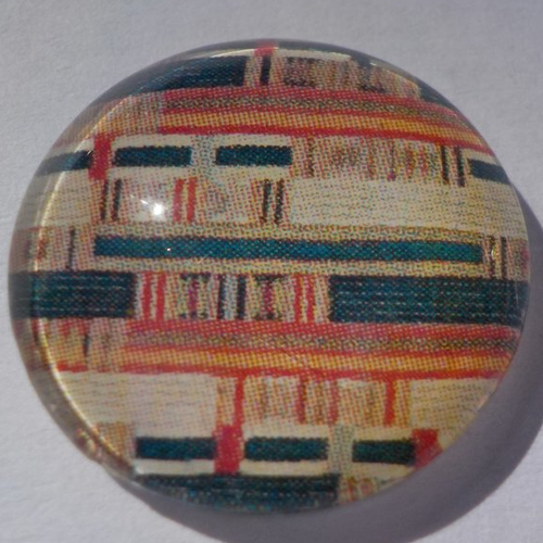 Cabochon, géométrique, 25 mm