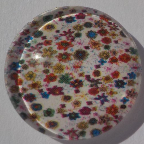 Cabochon étoiles /18 mm/confection bijoux/verre/