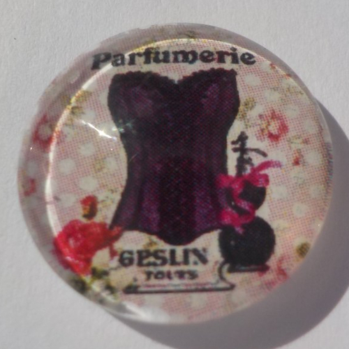 Cabochon buste/18 mm/confection bijoux/verre/