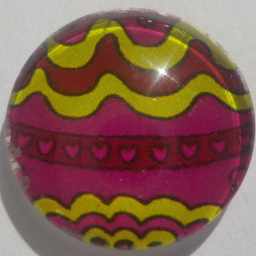 Cabochon oeuf de pâques/18 mm/confection bijoux/verre/vert/bordeaux/ fuschiarose