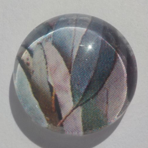 Cabochon gris/16 mm/confection bijoux/verre/