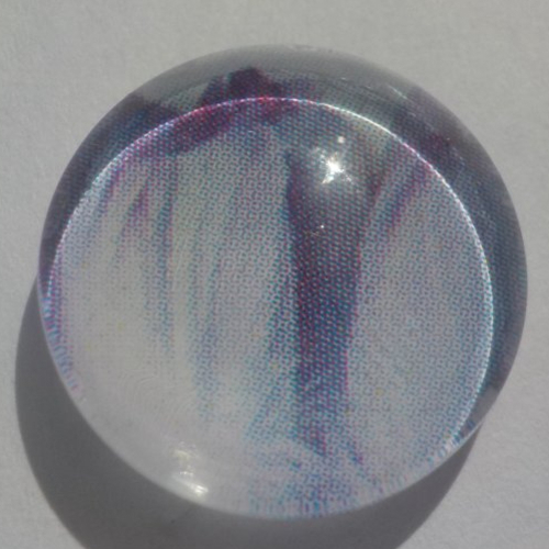 Cabochon grise/16 mm/confection bijoux/verre/