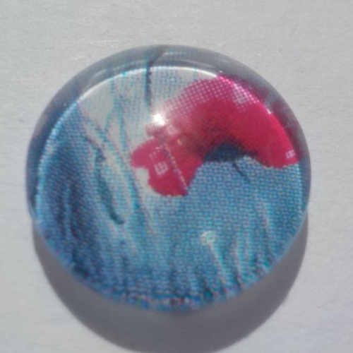 Cabochon de verre, fleurs, papillon, coquelicot,12 mm, blanc, rouge, gris, artisanal,