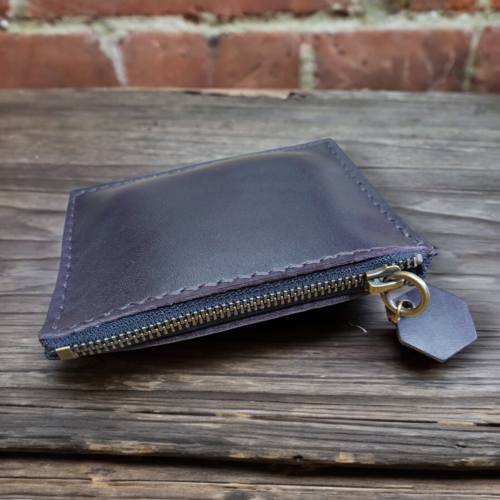 Porte monnaie pochette rangement trousse en cuir de veau véritable monnaie ou carte bleu