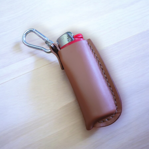 Étui à briquet en cuir véritable cadeau noël anniversaire noel anniversaire à offrir ou à s'offrir