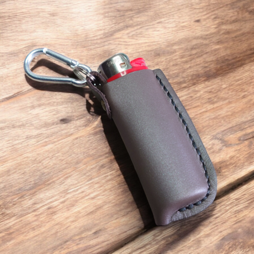 Étui à briquet en cuir véritable cadeau noël anniversaire noel anniversaire à offrir ou à s'offrir