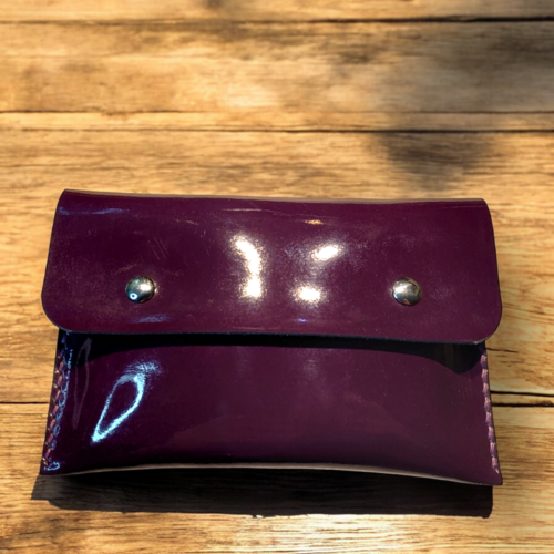 Pochette rangement trousse en cuir de veau véritable monnaie ou carte bleu cadeau anniversaire noël st valentin mariage noce 2 ans