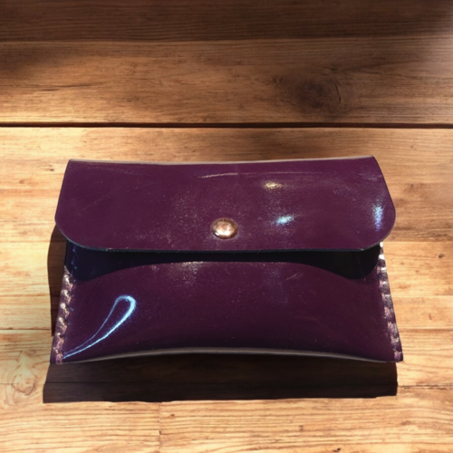 Pochette rangement trousse en cuir de veau véritable monnaie ou carte bleu cadeau anniversaire noël st valentin mariage noce 2 ans