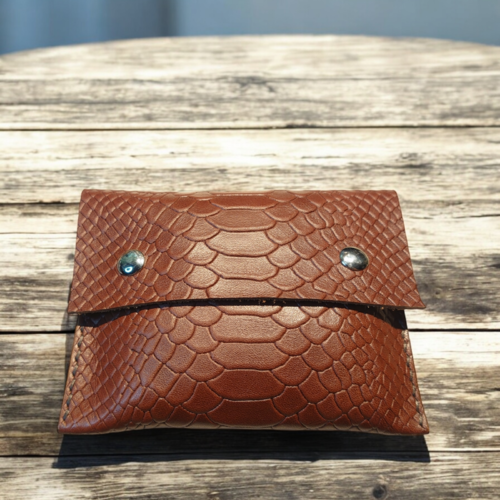 Pochette rangement trousse en cuir de veau véritable monnaie ou carte bleu cadeau anniversaire noël st valentin mariage noce 2 ans
