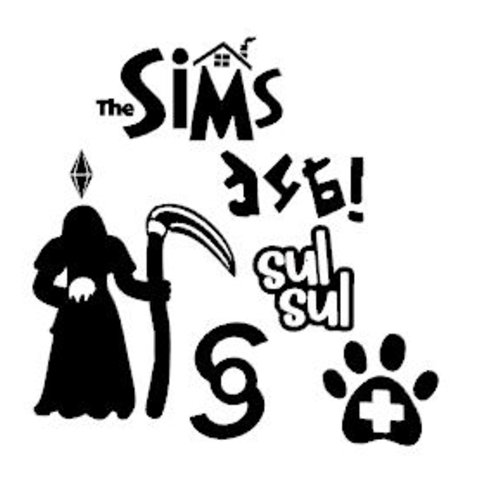 Lot de stickers les sims plusieurs couleur disponible pour voiture mur meuble porte...