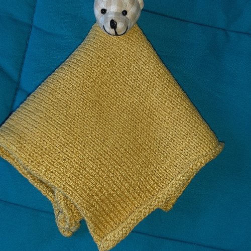 Doudou chien tricot fait main