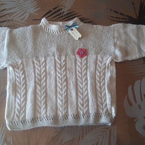 Pull tricot fille 18 mois