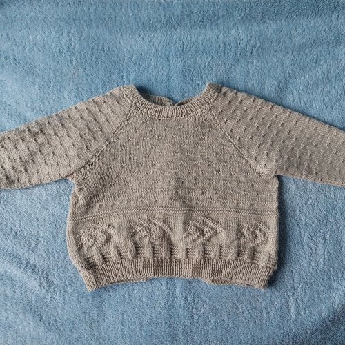 Brassiere bebe garcon 6 a 9 mois tricot fait main - Un grand marché
