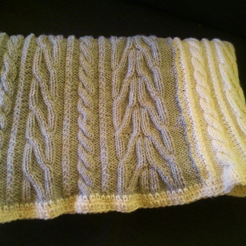 Couverture Tricot Fait Main Un Grand Marche