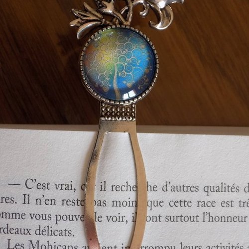 Marque page et cabochon arbre de vie