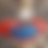 Porte clés / bijoux de sac - modèle papillons bleus