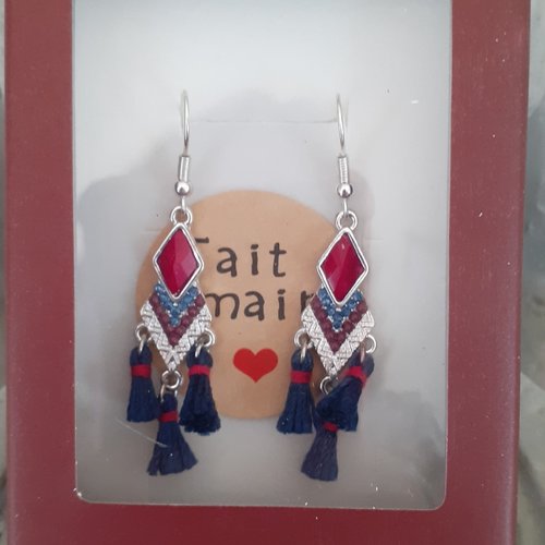 Boucles d'oreilles inspiration navajo