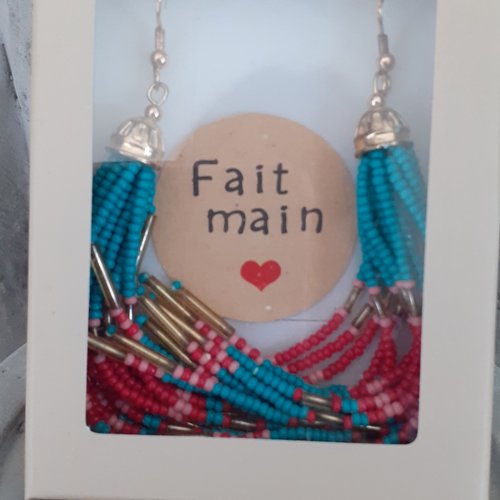 Boucles d'oreilles insipration navajo