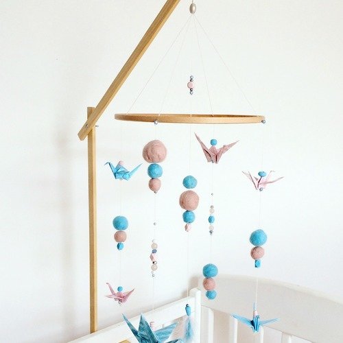 Potence bois creamaga mobile bébé