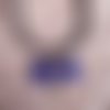 Collier sur cordon - "libellule - modèle violet"